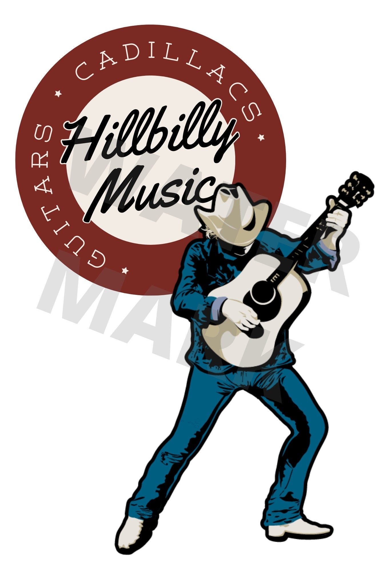 Guitars, Cadillacs, Hillbilly Music Dwight Yoakam Sublimation PNG