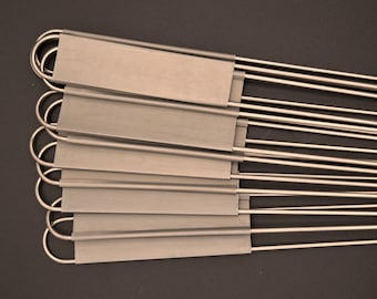 12" Tall Hairpin Style Garden Labels (25 per set) with Marking Pencil