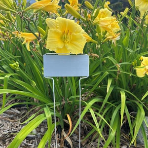 14" Tall Extra Large Metal Garden Markers (10 per set) with Marking Pencil