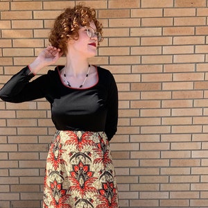 Robe maxi Rona New York des années 1970 Taille moyenne