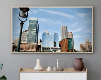 Boston Skyline Picture Frame - Etsy