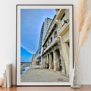El Malecón Buildings Havana Cuba Color Photograph Print