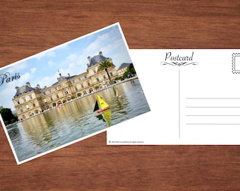 8 Classic Romantic Color Original Photo Postcards of Paris, France. Set of 8. Great for Letters, Wedding Announcements, and More!