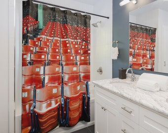Fenway Park Seats Boston Red Sox Color Photography Shower Curtain