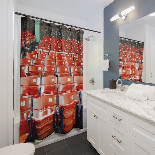 Baseball Shower Curtain Etsy