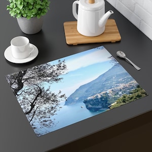 Amalfi Coast Italy Color Dinner Table Kitchen Placemat 100% Cotton Twill
