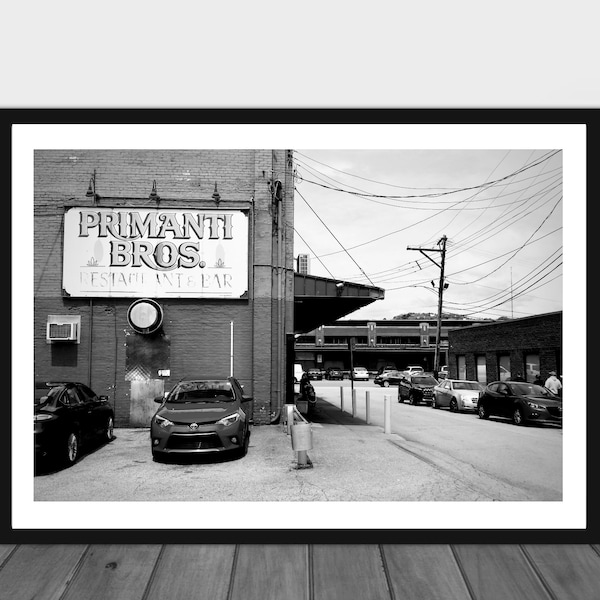 Primanti Brothers Pittsburgh Pennsylvania Black and White Photograph Digital Download Print at Home