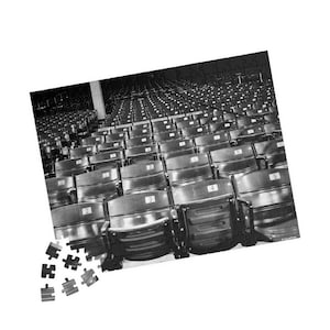 Fenway Park Seats Boston Red Sox Black and White Puzzle (110, 252, 500, 1014-piece)