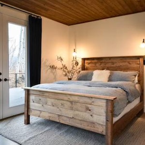 PDF download- DIY King Bed Frame Plans- DIY King bed- King bed for beginners- Woodworking plans