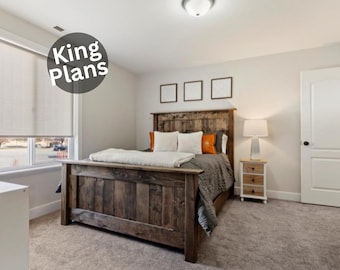 DIY King Bed Frame Plans – Traditional Woodworking (PDF Download)