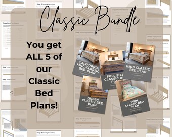 DIY Bed Frame Plans – Classic Bed Build (PDF Download)