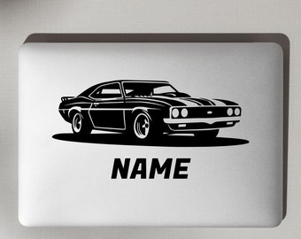 Personalized Race Car Bedroom Art - Custom Vehicle Wall Stickers - Boys Room Car Decals - Kids Racing Theme Decor