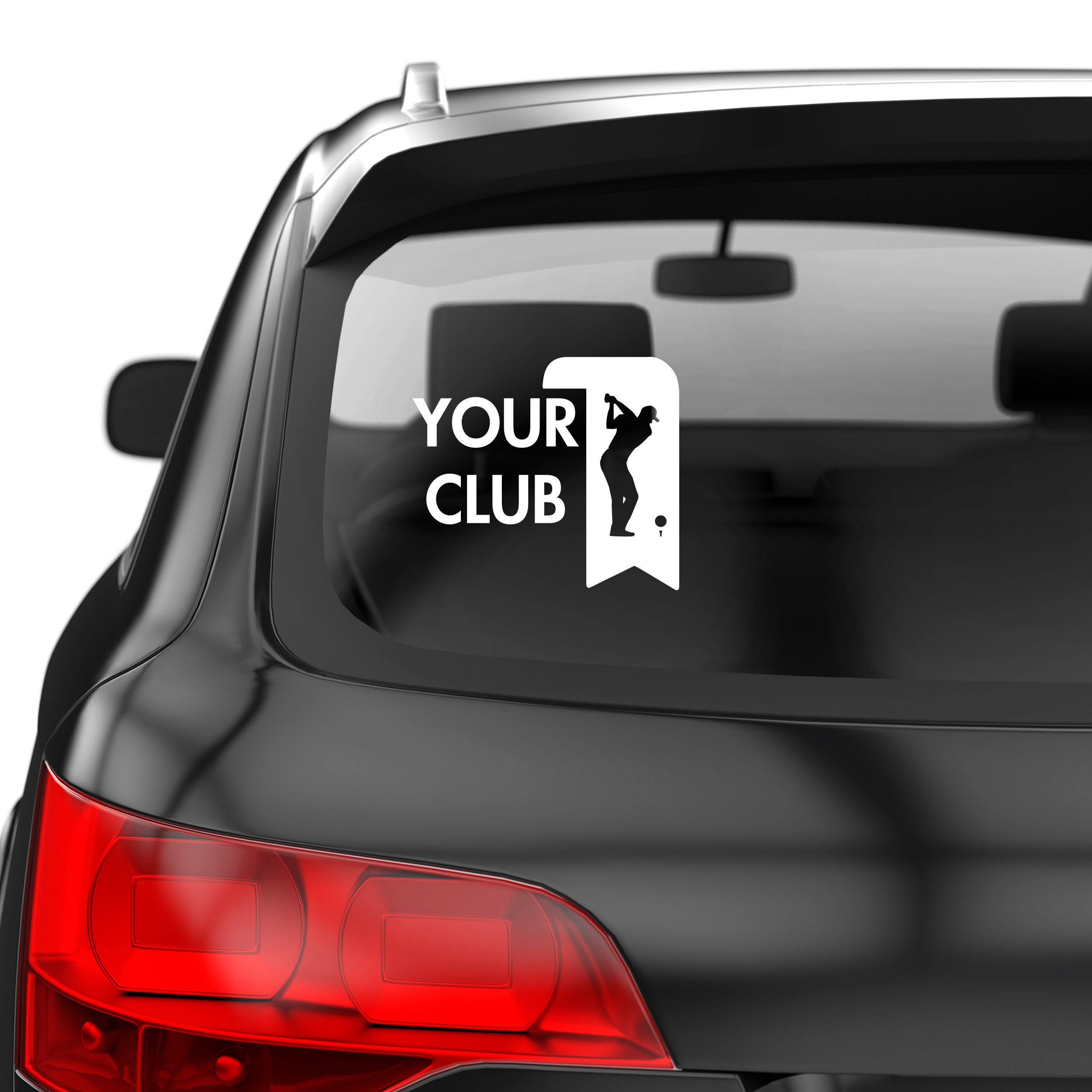 Golf Sticker Player Golf Player Figure Signed Custom Decal - Personalized Decals for Golf ...
