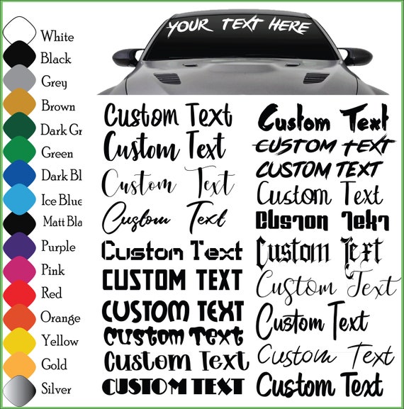 Car letter decals discount