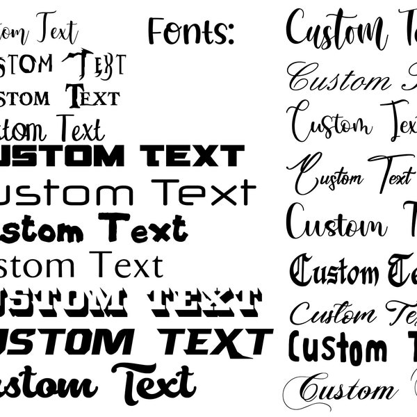 Design Your Own Custom Vinyl Decal -Custom Vinyl Lettering Decal Sticker Sticker Letters Initials Monogram Car Window Cup Gift License Plate