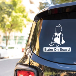 Baby on Board Sticker for Cars Baby Girl on Board Sticker for Cars Car Window and Bumper Stickers Baby on Board Sticker for Cars Funny