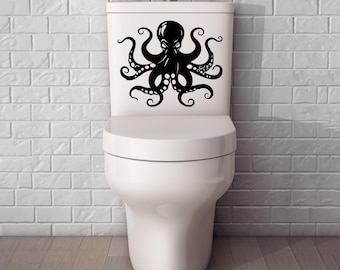 Octopus Wall Decal - Octopus Wall Decal Bathroom - Octopus Stickers - Large Octopus Wall Decal - Octopus Vinyl Wall Sticker - Octopus Decal