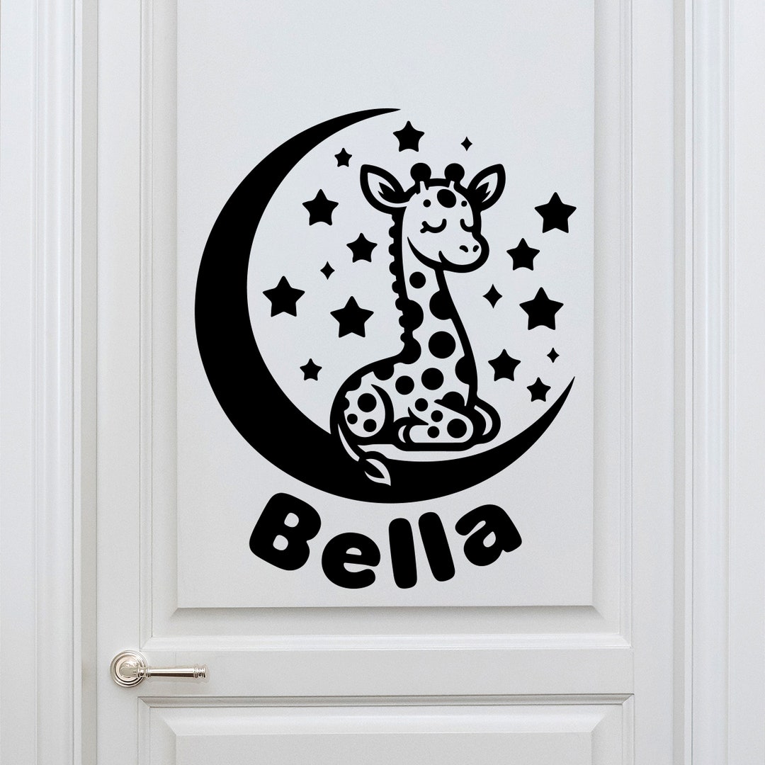Animal Door Decals Personalized Animal Door Stickers for Nursery Room