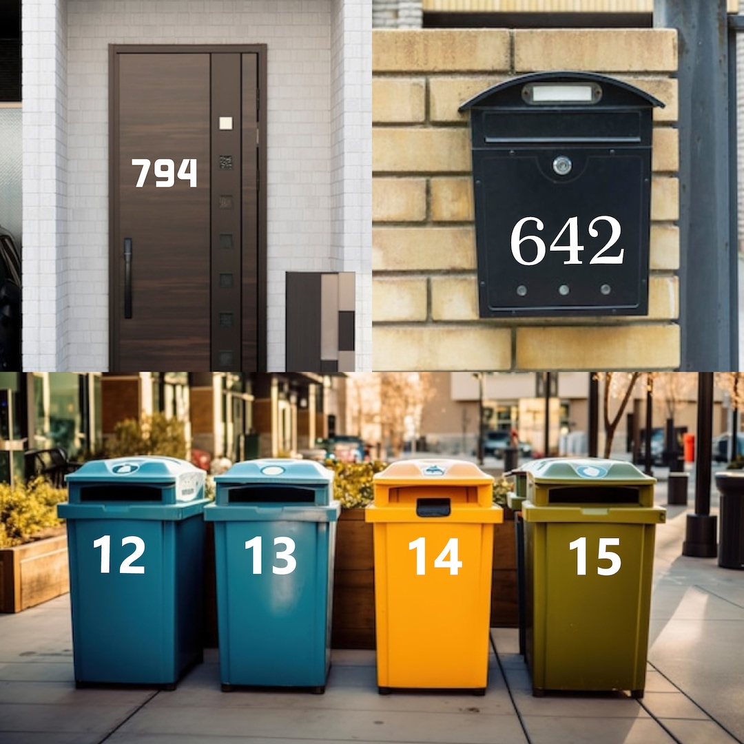 Personalized Numbers Sticker for Business Cars, Trucks, Boxes - Custom ...