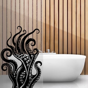 Wall Decals Octopus - Octopus Stickers - Octopus Toilet Decal - Large Octopus Wall Decal - Kraken Tentacles Decal - Octopus Sticker Decal