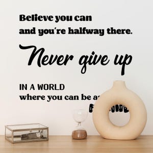 Motivational Quote Stickers - Wall Decals Office Decor Motivational Wall Decor Inspirational Stickers Affirmation Stickers