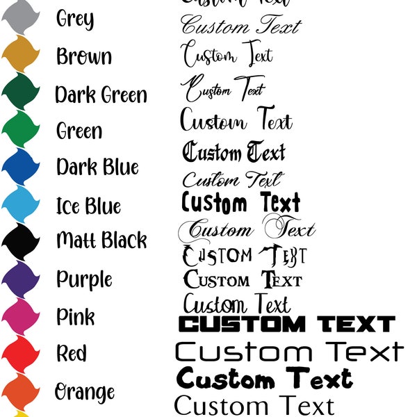 Lettering Decal - Etsy