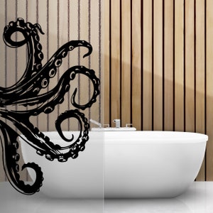 Octopus Sticker Decal - Octopus Vinyl Wall Sticker - Wall Decals Octopus - Octopus Stickers - Octopus Decal for Bathroom
