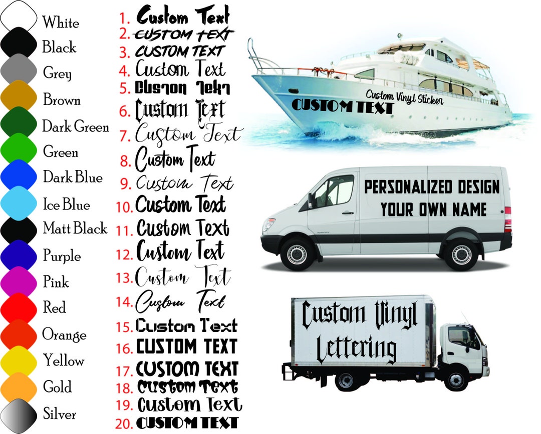 Custom Vinyl Decal Sticker - Personalized Design Your Own Name - Decal ...