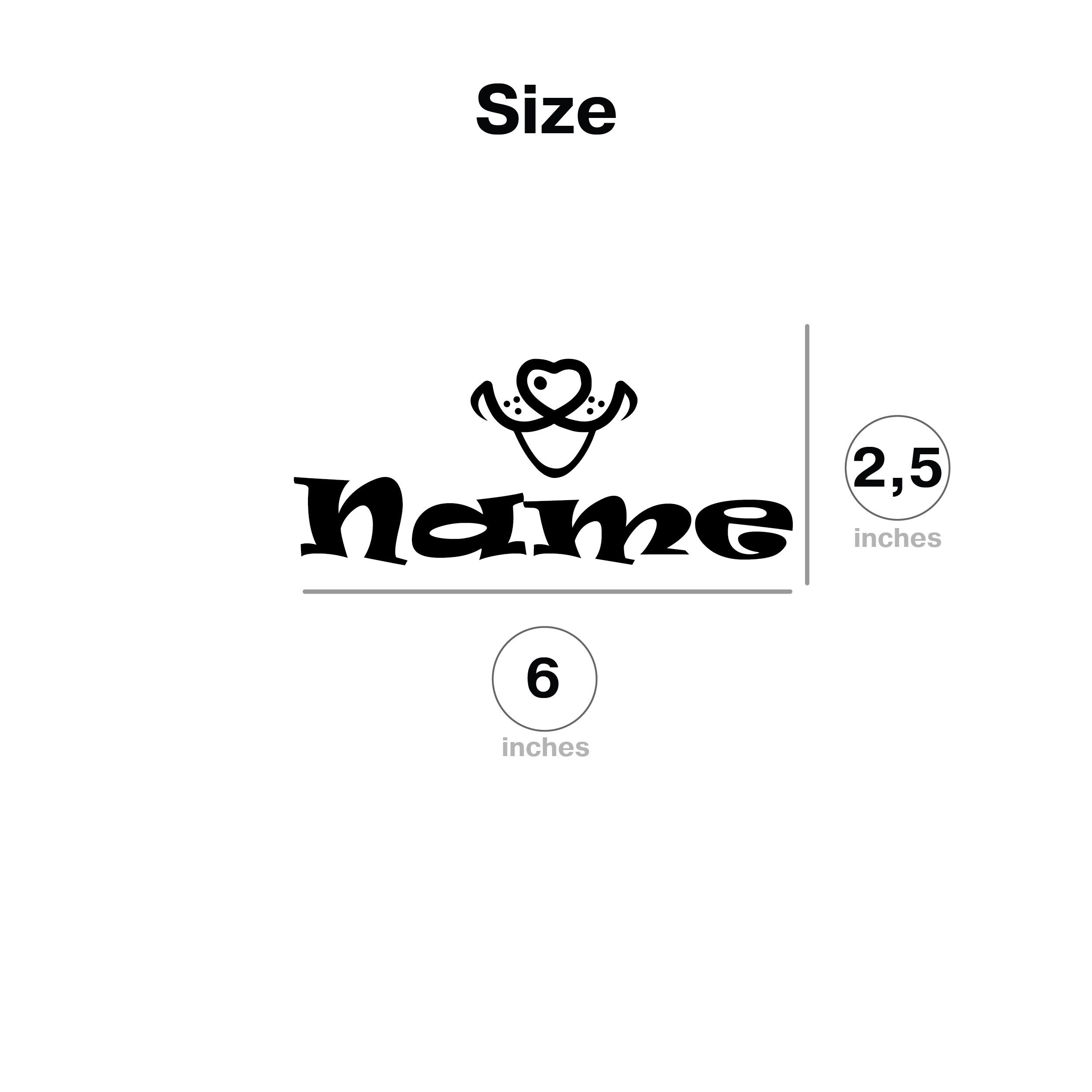 Personalized Dog Name Decal With Custom Dog Name and Dog Mouth Dog and Puppy Name Sticker for