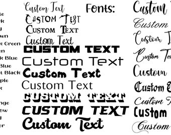 Personalized Design Your Own Name - Custom Vinyl Decal - Vinyl Lettering for Car, Walls, Windshield Computers, Hydroflask