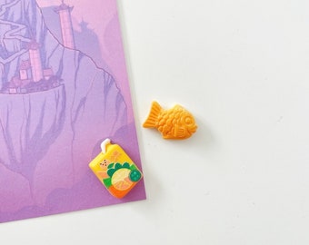 Ímãs de lanche | Ímã de Taiyaki | Ímã de chá | Ímã 3D | Kawaii | Ímã de comida | Ímãs de geladeira | Ímãs de lanche asiáticos