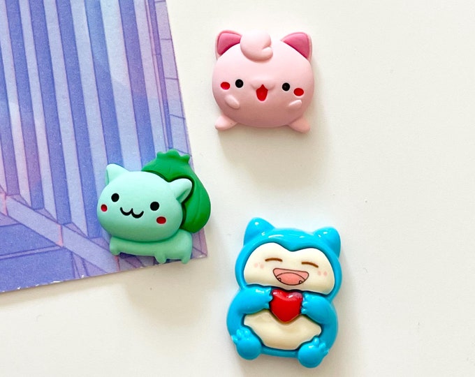 Kawaii Character Cartoon Magnets | Poke Magnets | Kawaii Monster Magnets | Japanese Magnets | Cute Animal Magnets