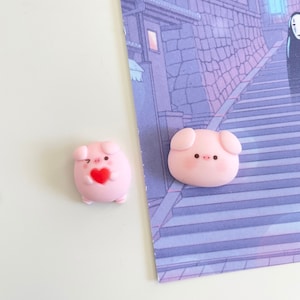 Magneti a forma di maialino / Magneti a forma di cuore di maiale / Magneti a forma di animali / Magneti 3D / Kawaii / Magneti a forma di cartone animato / Magneti da frigorifero