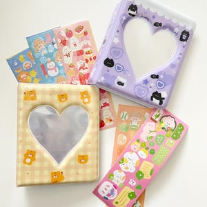 Kawaii Fotokarton Halter, kleine Fotohalter, Fotohalter für kpop Fotokarten, Polaroid 2020 Fotos, kawaii Toploader, unisex