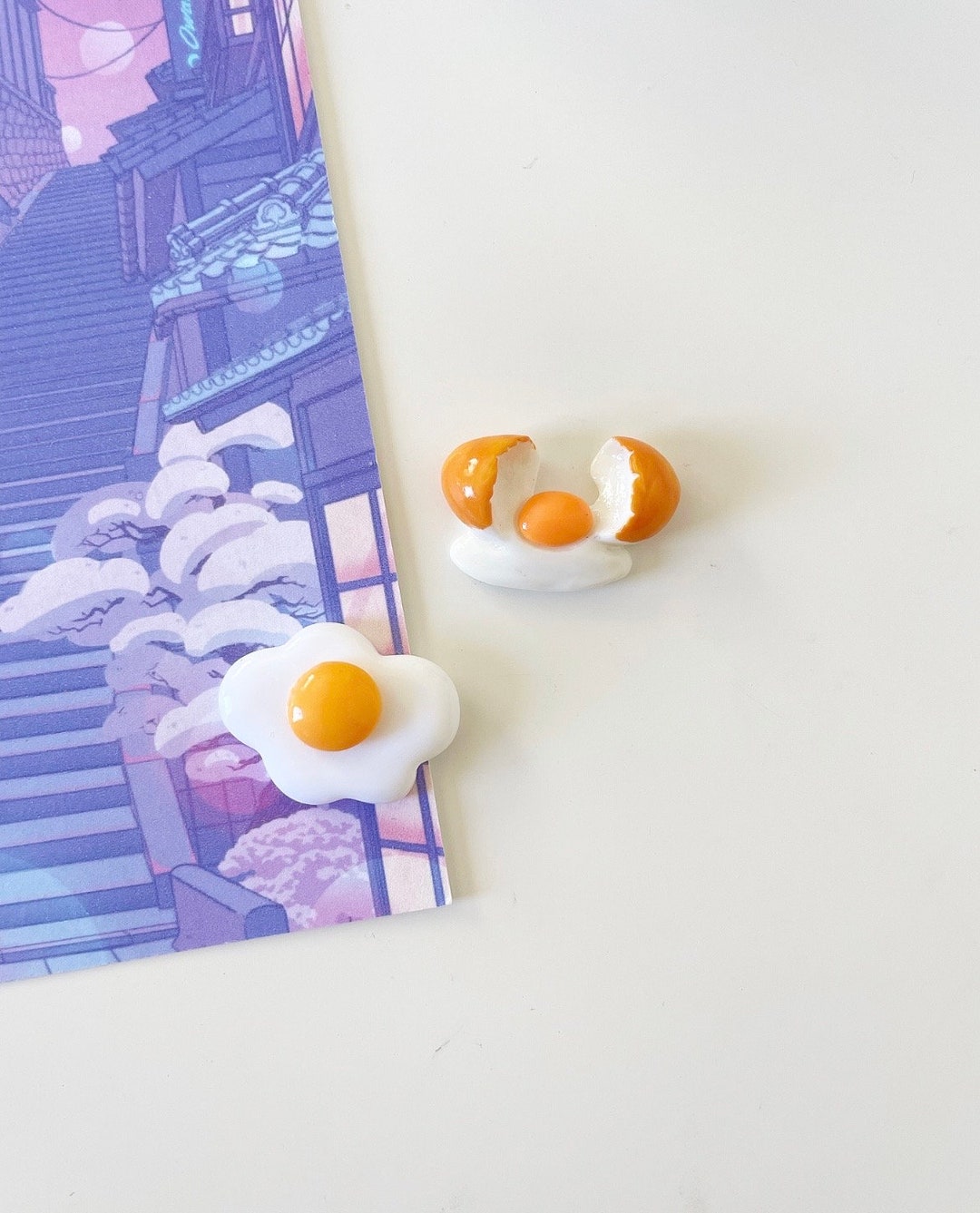 Egg Cracked Egg Sunny Side 3D Etsy