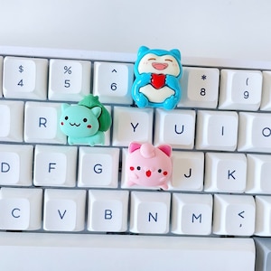 3D Cartoon Keycap | Sleepy Character Keycaps | Mechanical Keyboard | Kawaii Cartoon Keycap | Snore