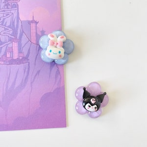 Imanes de dibujos animados Kawaii 3D / Imán de personaje de dibujos animados / Imán 3D / Kawaii / Imán Kuro / Imán Cinn / Imanes de nevera