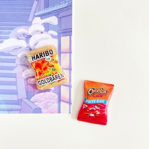 Snack Magnete | Gummibärchen Magnet | Chips Magnet | 3D Magnet | Kawaii | -Essen Magnet | Kühlschrankmagnete | Chip Magnet