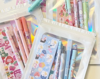Kawaii Mystery Pen Bag | Pen & Sticker Grab Bag | Surprise Bag | Lucky Bag | Blind Box | Kawaii Blind Bag | Assorted | Stationery Bag