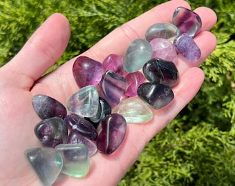 Rainbow Fluorite - Ethically sourced from China - 0.5" - 1.25" Inch Tumbled Stones