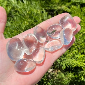 Clear Quartz Tumbled Stone - Ethically sourced from Brazil - AAA Grade 0.75&quot; - 1.5&quot; in.