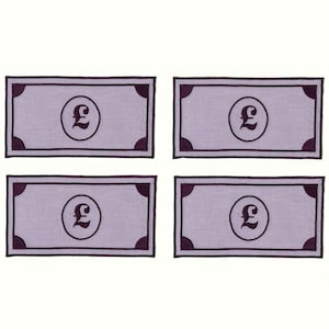 Cocktailservetten voor Britse bankbiljetten