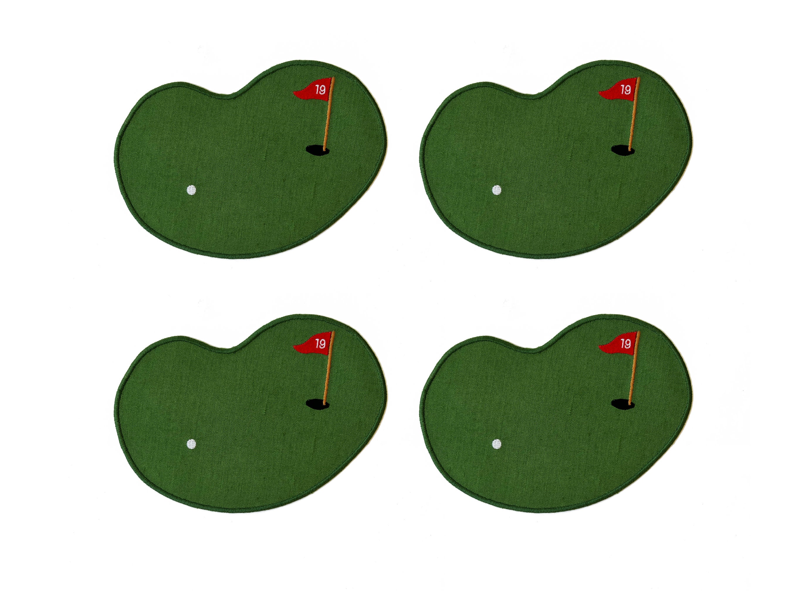 Golf Linen Cocktail Napkin Golfer Cocktail Napkin Masters Etsy