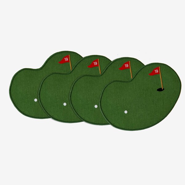 Golf Linen Cocktail Napkin, Golfer Cocktail Napkin, Masters Party, Gift for Golfer, Golf Party Decorations, Golfing Napkins, Golfer Gift