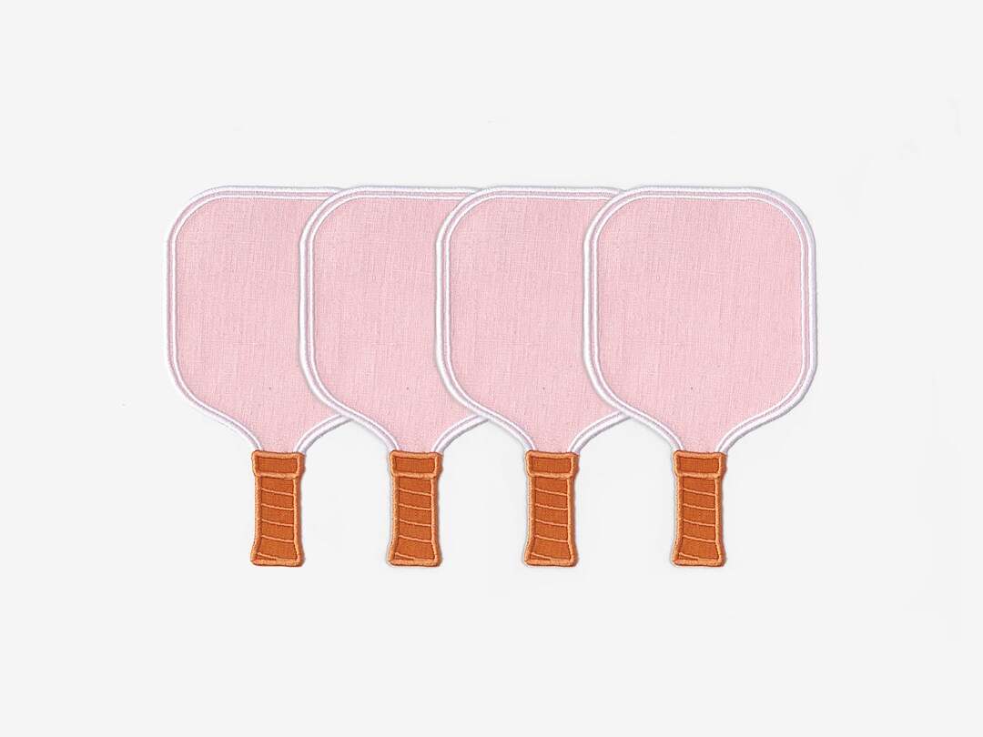 Pickleball Linen Cocktail Napkin, Pickleball Cocktail Napkin, Pickle Ball, Pickle Ball Napkins