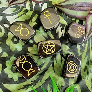 Wicca Symbol Set of Six with Pentagram Bag wholesale Price just 8.00 X Set with Free Shipping