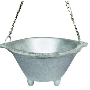 Small Aluminun Cauldron with Carry Handle for Spells, Smudging, Ritual & Blessings | FREE SHIPPING Smudging