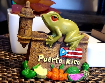 Puerto Rico Home Decorative Souvenirs Coqui & Morro Figures Rican Boricua PR Coqui