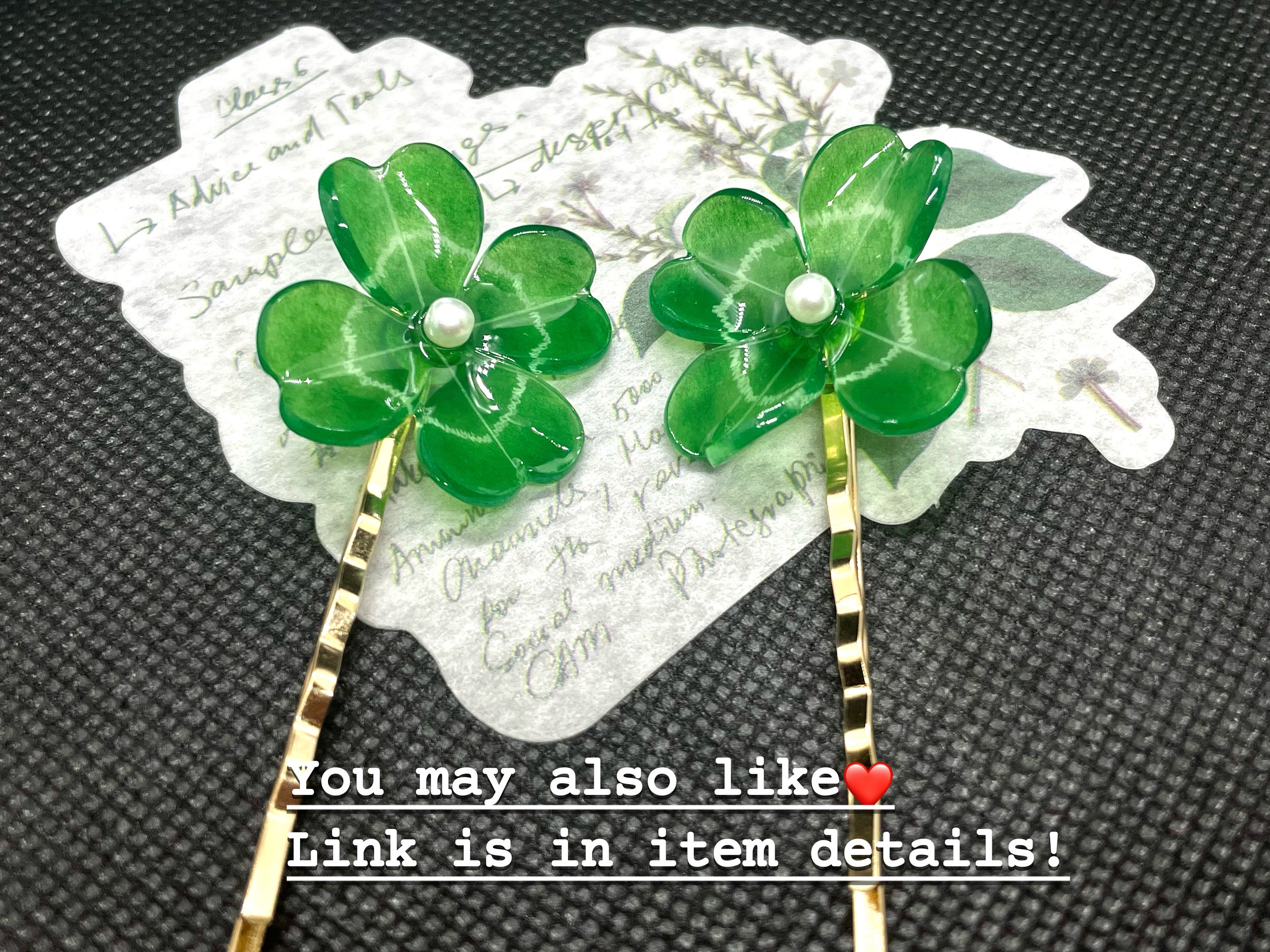◆FOLNUA◆ CLOVER L HAIR PIN SILVER F24SWFSHA01 Hudson Crystal Hair Pins | Wedding and Bridal Hair Pins