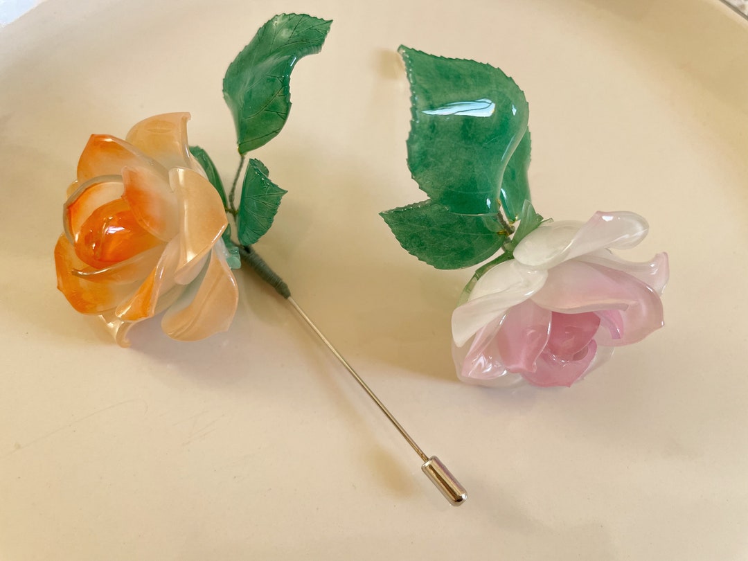 Wedding Brooch Pink Rose Brooch Rose Brooch Gift for Etsy